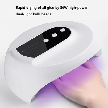 

Professional UV LED Lamp Nail Dryer 12LEDs Lamp for Curing Gel Polish Nail Machine Fingers Toenails Cure Machine Lamp