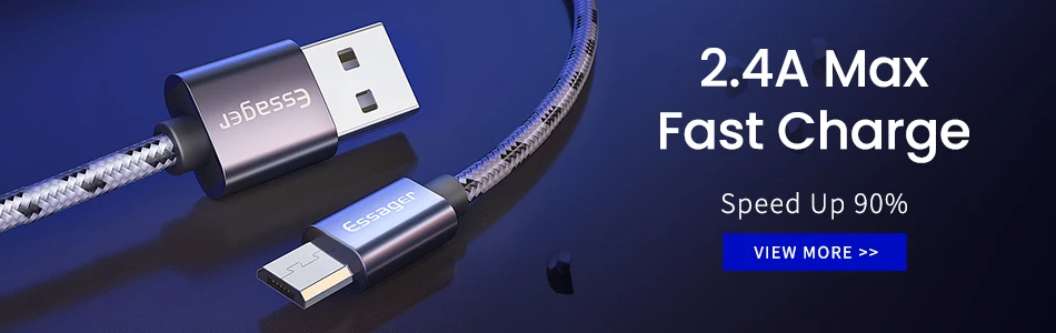 Кабель Essager usb type-C для samsung Xiaomi Redmi Note 8 7 K20 OnePlus 7 Pro провод для быстрой зарядки кабель USBC type-c USB-C зарядное устройство