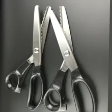 23.5cm Sewing Cut Dressmaking Tailor Shear Pinking Scissor Leather Handicraft Fabric Upholstery Tool Textile Sewing Accessories tailor shear sewing cut pinking scissor leather craft fabric upholstery tool textile denim cutter sewing tool gold