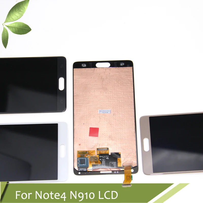 

AMOLED Screen For SAMSUNG Galaxy Note 4 LCD Display Note4 N910 Touch Screen Digitizer N910A N910F N9100 100% Tested