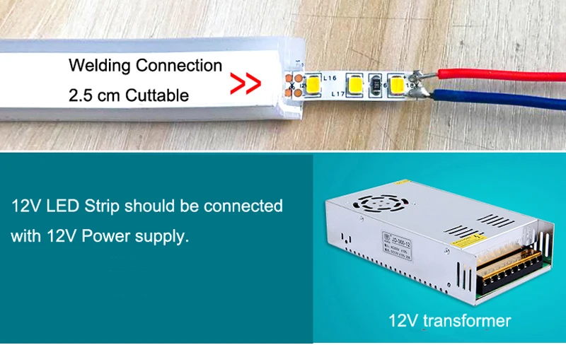 12V LED Strip is needed a 12V power source