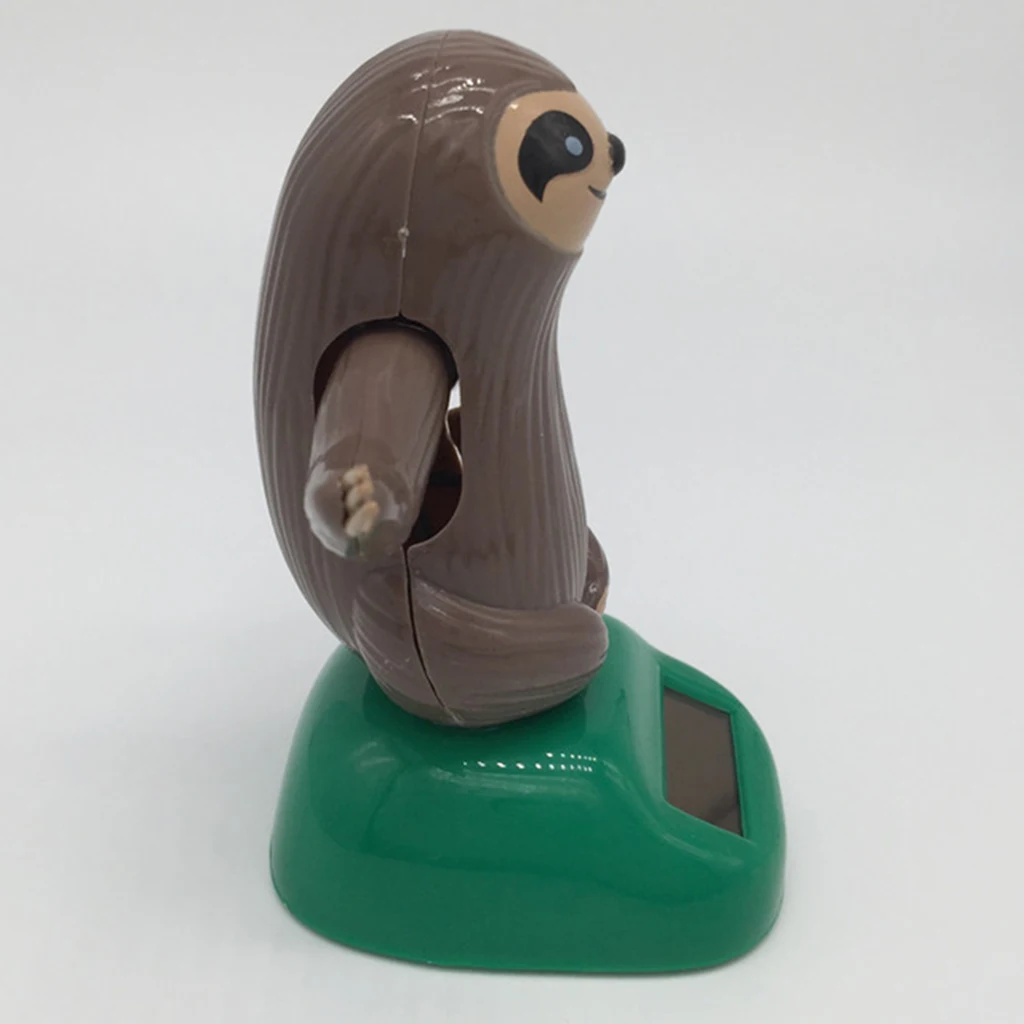 Cute Solar Powered Bobbling Toy Shaking Hand Sloth Home/Office/Car Desk Ornament Kids Children Birthday Gift