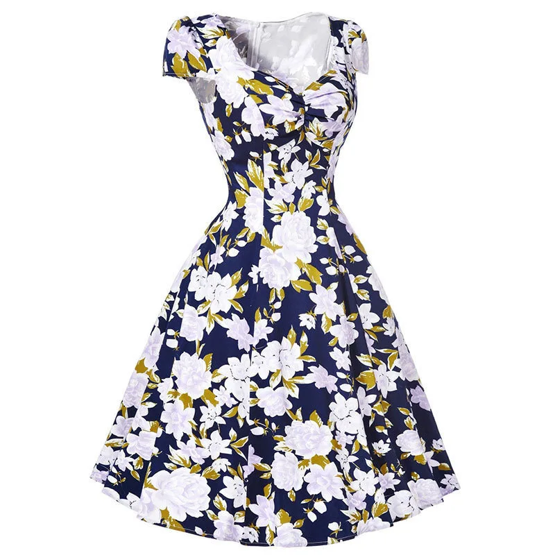 Sexy 50s Vintage dresses 2016 new style summer dress Audrey Hepburn ...