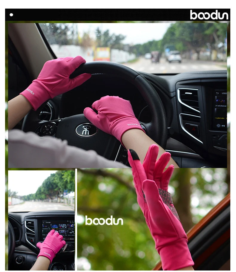 Зимние теплые велосипедные перчатки Boodun с сенсорным экраном, противоскользящие перчатки для спорта на открытом воздухе
