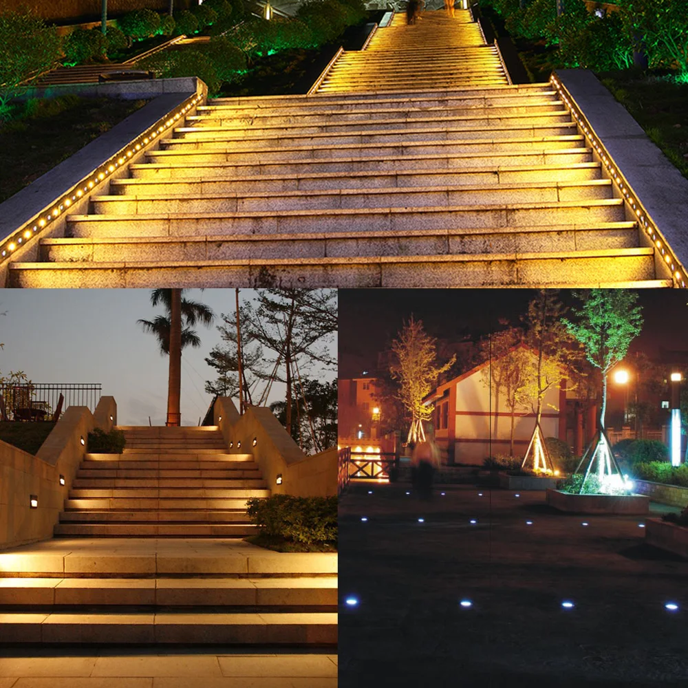 Outdoor Landscape Lighting Pack of 10 IP67 Waterproof Gardens Patios Stairs TORCHSTAR LED Recessed Deck Light Kit 6000K Pure White In Ground Lighting for Steps Outdoor Landscape Lighting Pack of 10 IP67 Waterproof Gardens Patios Stairs TORCHSTAR LED Recessed Deck Light Kit 6000K Pure White In Ground Lighting for Steps