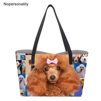 

Nopersonality Women's Bag 3D Cute Dog Print Ladies' PU Leather Handbags Female Big Capacity Crossbody Bag Zipper Bolsa Feminina