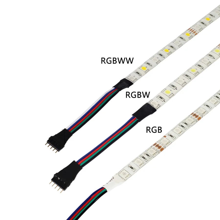 Customized-length-RGBWW-RGBW-led-strip-four
