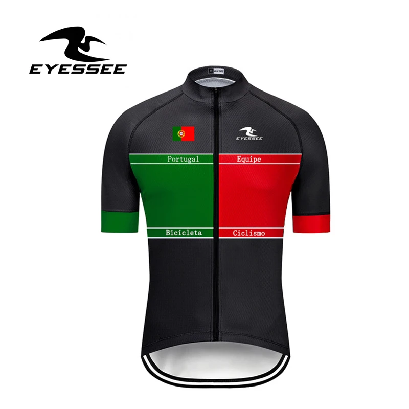 EYESSEE Pro ciclismo Team Португалия Велосипеды Джерси/высококачественные дышащие Bicicleta Велосипеды конкурса велосипед Джерси - Цвет: jersey