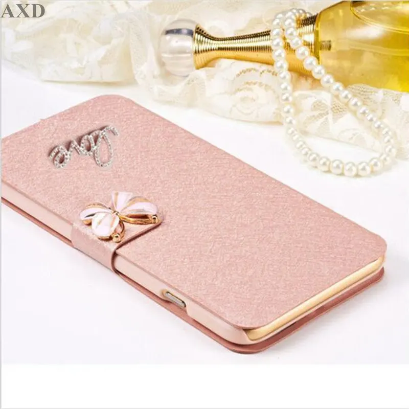 

AXD Luxury Flip Silk Wallet Cover For Huawei P30 Lite p30 Pro P20 P10 Lite Pro P 20 p10 Plus Phone Bag Case Cover With Diamond
