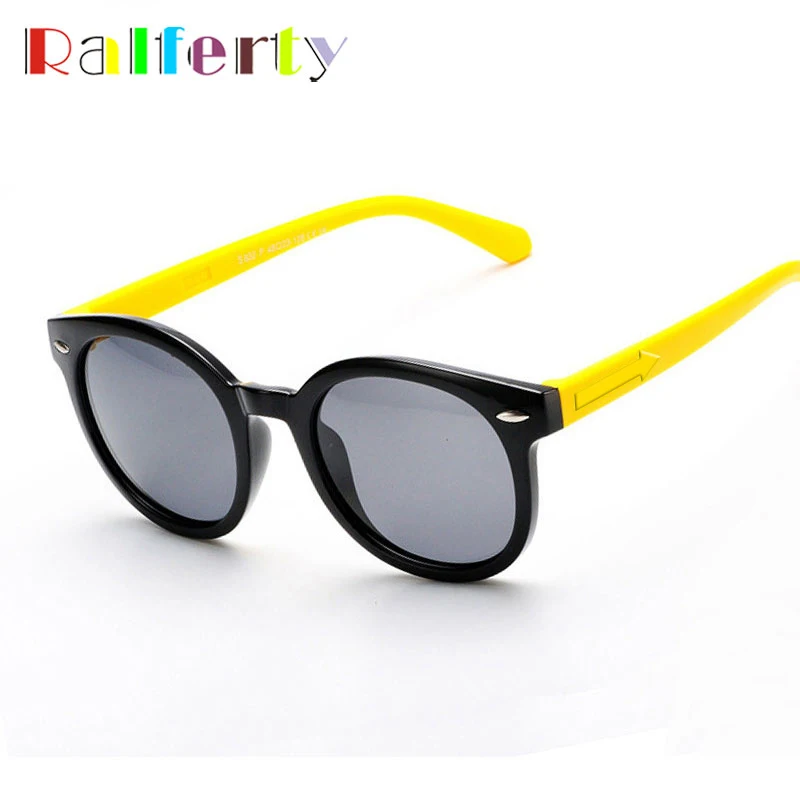 

Ralferty Kids Sunglasses Boy Girl Polarized Sun Glasses Child Flexible Rubber Eyewear Infant Outdoor Sport Goggles Oculos 832