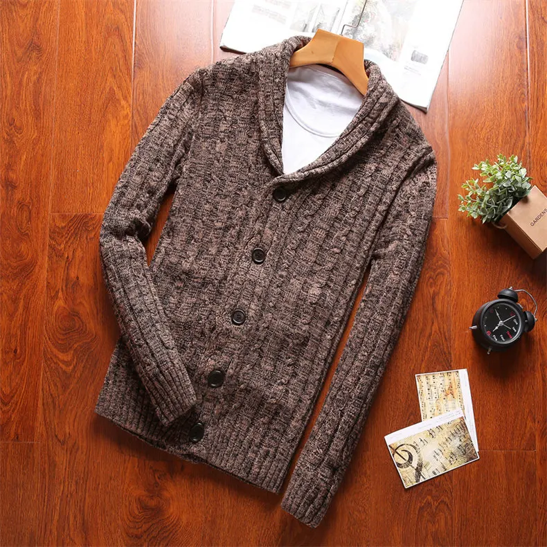 Mens Sweater Cardigan Males Twist Style Cardigan Clothings Fashion Thick Warm Colored Wool Sweaters Men Plus Size 4XL MuLS Brand 09