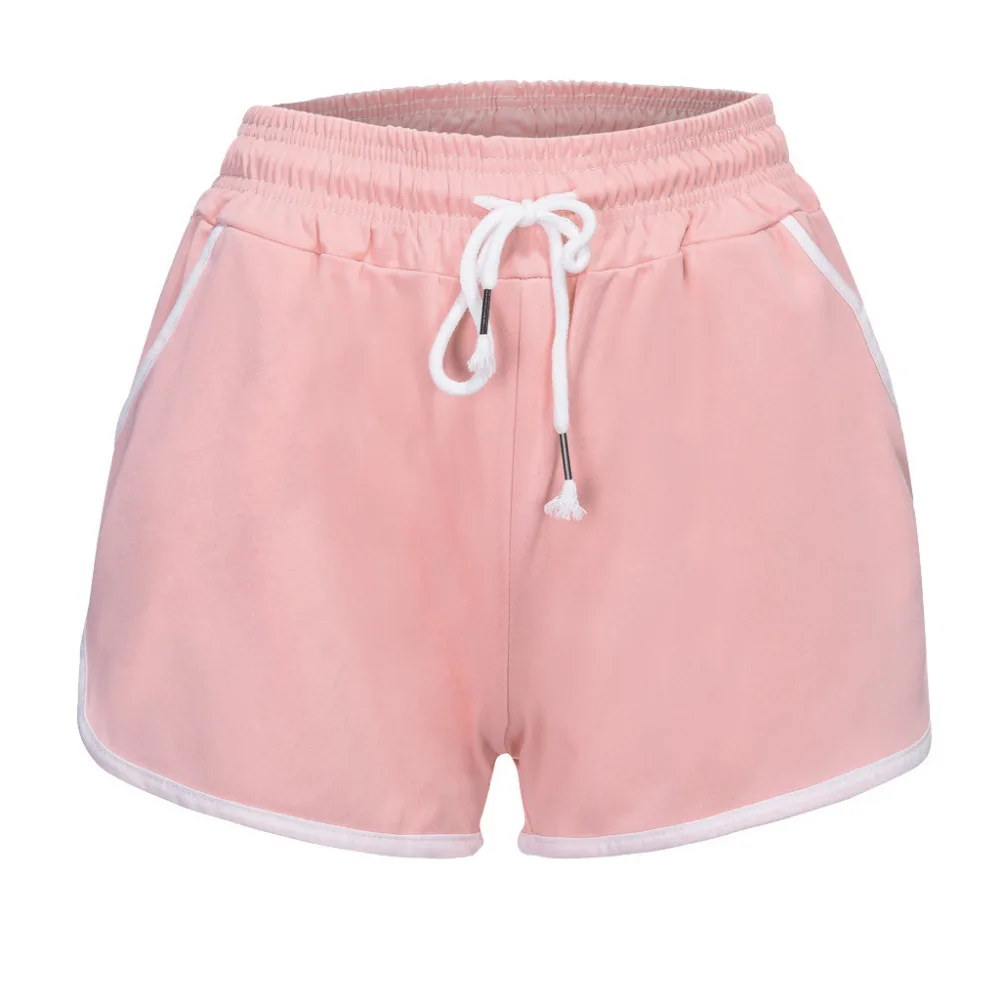 2019 women's comfortable sexy sports short summer casual high waist ladies running sports shorts polyeste Quick drying 40J21 (2)