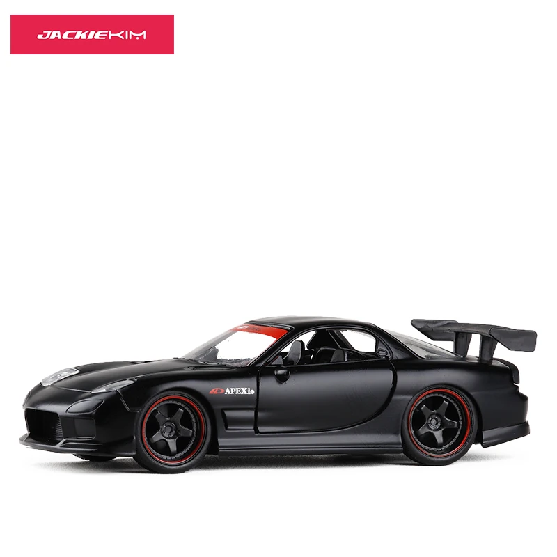 1:32 скале Модель гоночного автомобиля для мальчиков Mazda RX7 FD3S металлическая литая