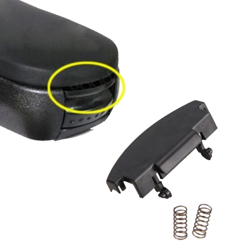 1x Black Car Auto Center Console Armrest Lid Repair Latch Clip Stickers