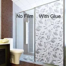 3D пленка для окна непрозрачная Хрустальная лист стеклянная наклейка клей-антистатик-бесплатно матовая непрозрачная спальня домашний декор самоклеящаяся пленка 200 см