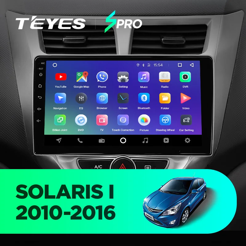 TEYES SPRO Штатное Головное устройство For Hyundai Solaris 2010- GPS Android 8.1 aвтомагнитола магнитола автомагнитолы Андроид для Хендай Солярис 1 поколение аксессуары штатная магнитола автомобильная мультимедиа