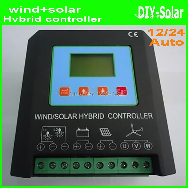 2000w Mppt Wind Solar Hybrid Controller, Solar Power 1000w+wind Turbine
