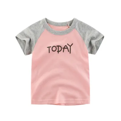Loozykit/Летняя детская футболка для мальчиков футболки с короткими рукавами и принтом короны для маленьких девочек хлопковая детская футболка футболки с круглым вырезом, одежда для мальчиков - Цвет: Style 8