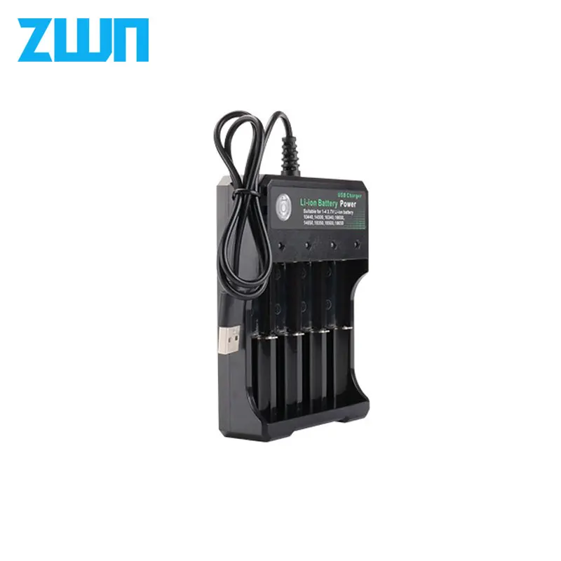

3.7V 18650 Charger Li-ion Battery USB Independent Charging Portable Electronic Cigarette 18350 16340 14500 Battery Charger