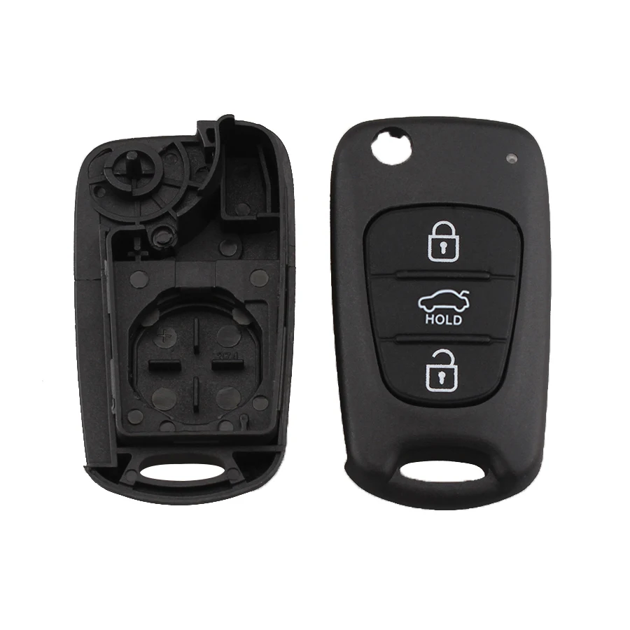 QWMEND 3 кнопки дистанционного ключа оболочки для kia sportage picanto rio k2 K5 cerato ceed soul hyundai