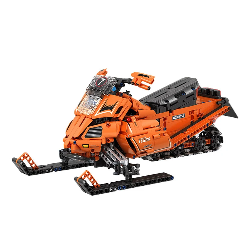 

Technic Series Snowmobile Sled Track Car Simulation Model Building Blocks Toys For Children Compatible Creator Sets