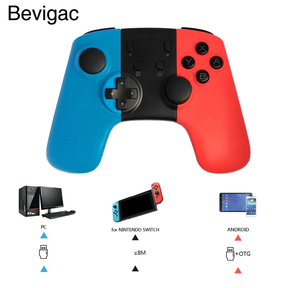 

Bevigac Wireless Remote Control Joystick Joystick Gaming Gamepad Controller for Nintendo Switch Pro PC-360 Console Accessories