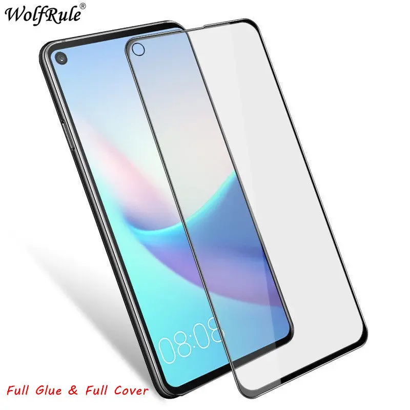 Защитная пленка для ЖК экрана Huawei Nova 4 полностью клеевое закаленное стекло полное
