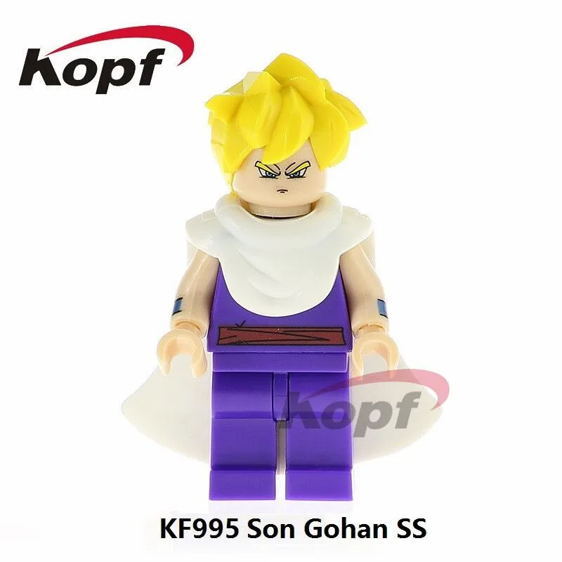 

Single Sale Dragon Ball Z Son Gohan SS Vegeta Freiza Black Goku Android 17 Bricks Building Blocks Children Gift Toys Model KF995