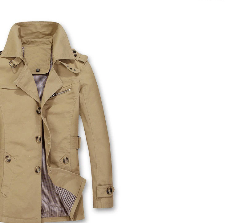 Новое поступление, мужской Тренч, крутой дизайн, повседневная верхняя одежда, весна-осень, мужские тренчи и пальто, модная одежда 85z