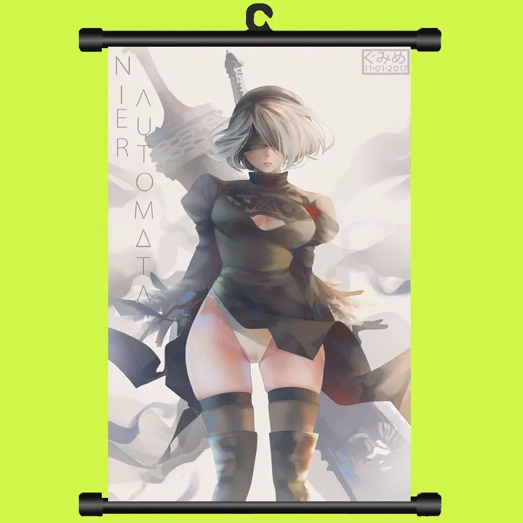 Плакаты из игры NieR : Automata Toys HD картины прокруток Настенная картина пластиковая