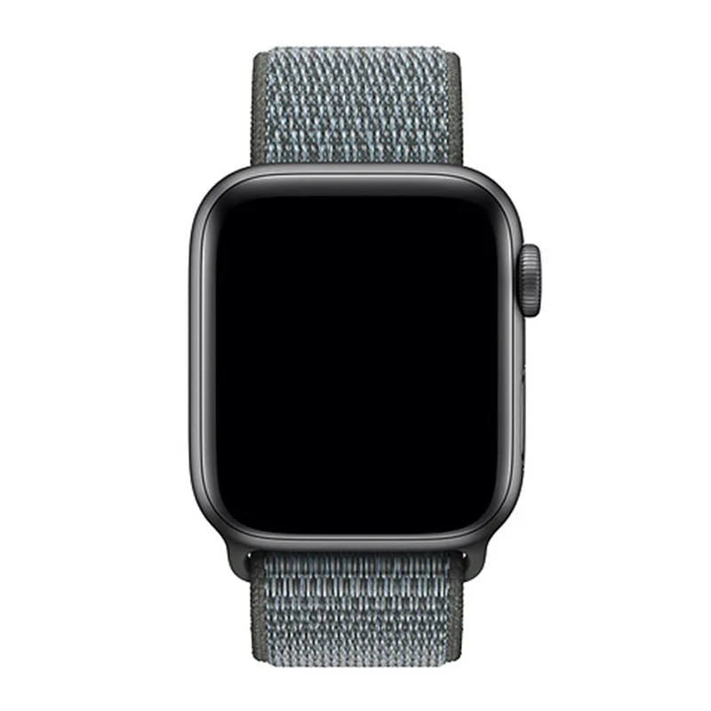 Нейлон Спорт петля ремешок для Apple Watch группа 44/40 мм 42/38 мм iWatch 4/3/2/1 крючок для браслетов-и-петли запястье ремешок для часов аксессуары