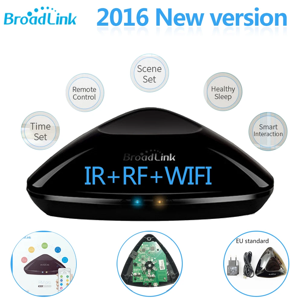 

Broadlink RM3 RM Pro & RM mini3 Smart Home Automation Universal Intelligent Remote Controller WIFI+IR+RF Switch For iOS Android