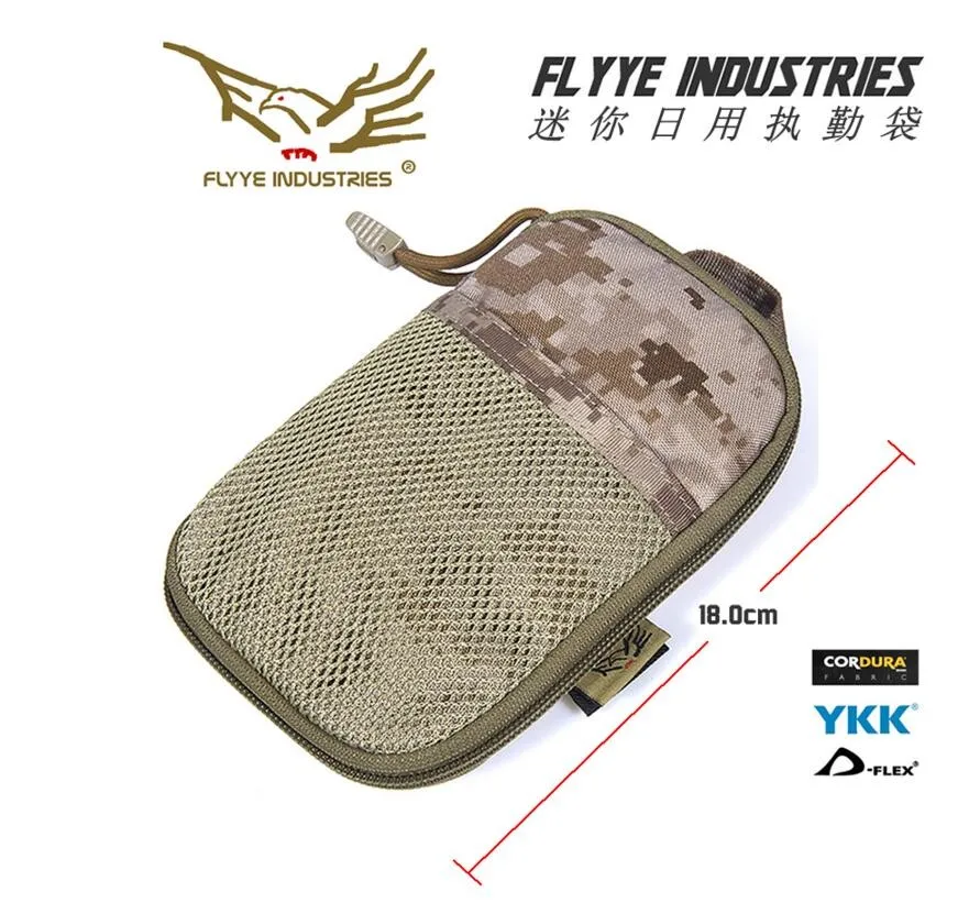 FLYYE MOLLE военный Molle EDC чехол Сетка инструменты аксессуары тактические Подсумки поясные охотничьи сумки Открытый AOR ATACS AU FG BG-A008