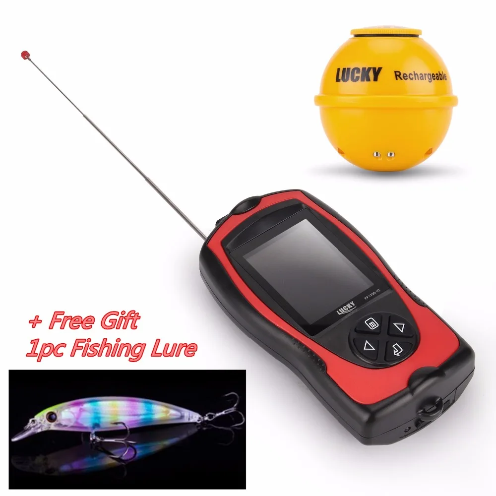 FF1108 1CWLA Wireless Sonar Echo Sounder Fish Finder 147ft 45m for Fishing Carp Pesca Deeper