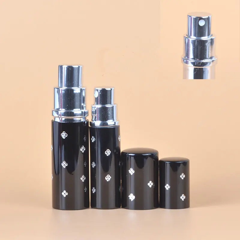 100 шт./лот 5 мл 10 Flacon Parfum дорожная бутылка стеклянная флакон для духов алюминиевая