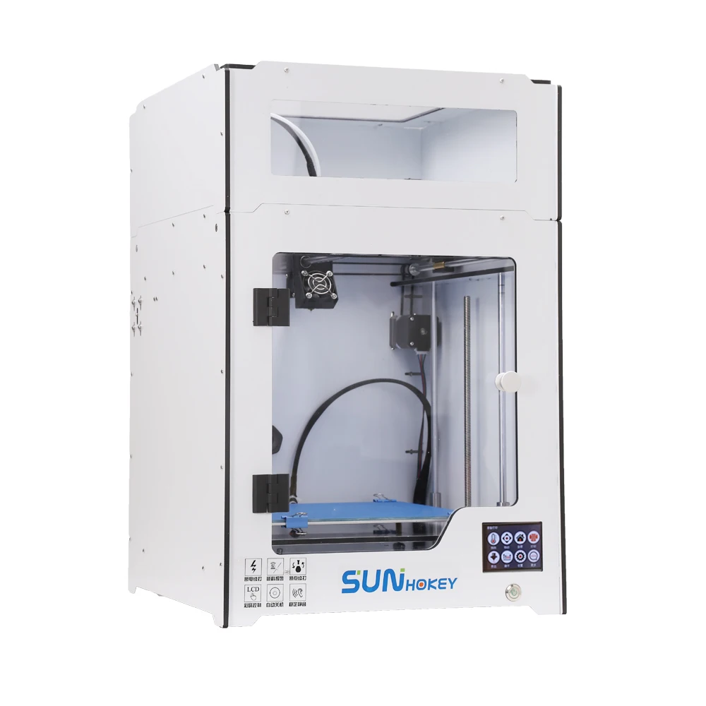 DuoWeiSi 3D-принтеры новые для Sunhokey U250 с крышкой поступление Собранный металлический 3D-принтеры отправить 1 кг PLA расходные материалы