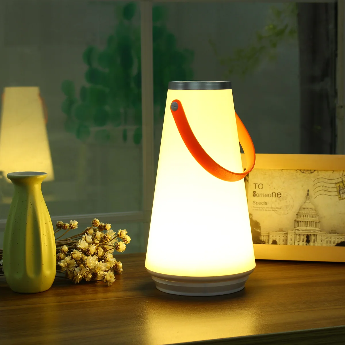 LED Portable Hiking Camping Tent Lantern Night Light USB Rechargeable