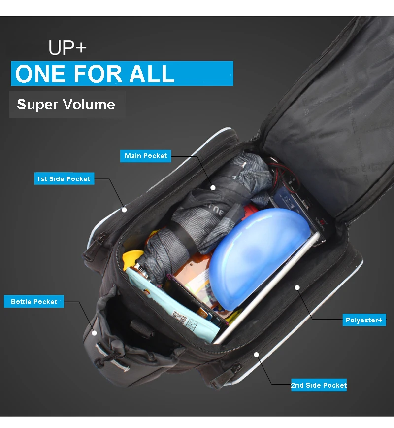 Perfect ACEXPNM Portable Mountain Bike Bicycle Bicicleta Bag Rear Carrier Bags Rear Pack Trunk Pannier Package Larger Capacity 3