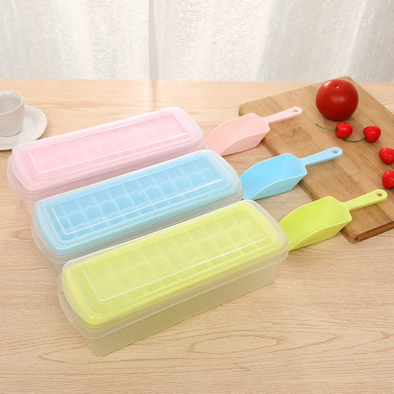 

Covered shovel ice block mold lattice ice ice bar mold lattice box ice cream tool 33 lattices