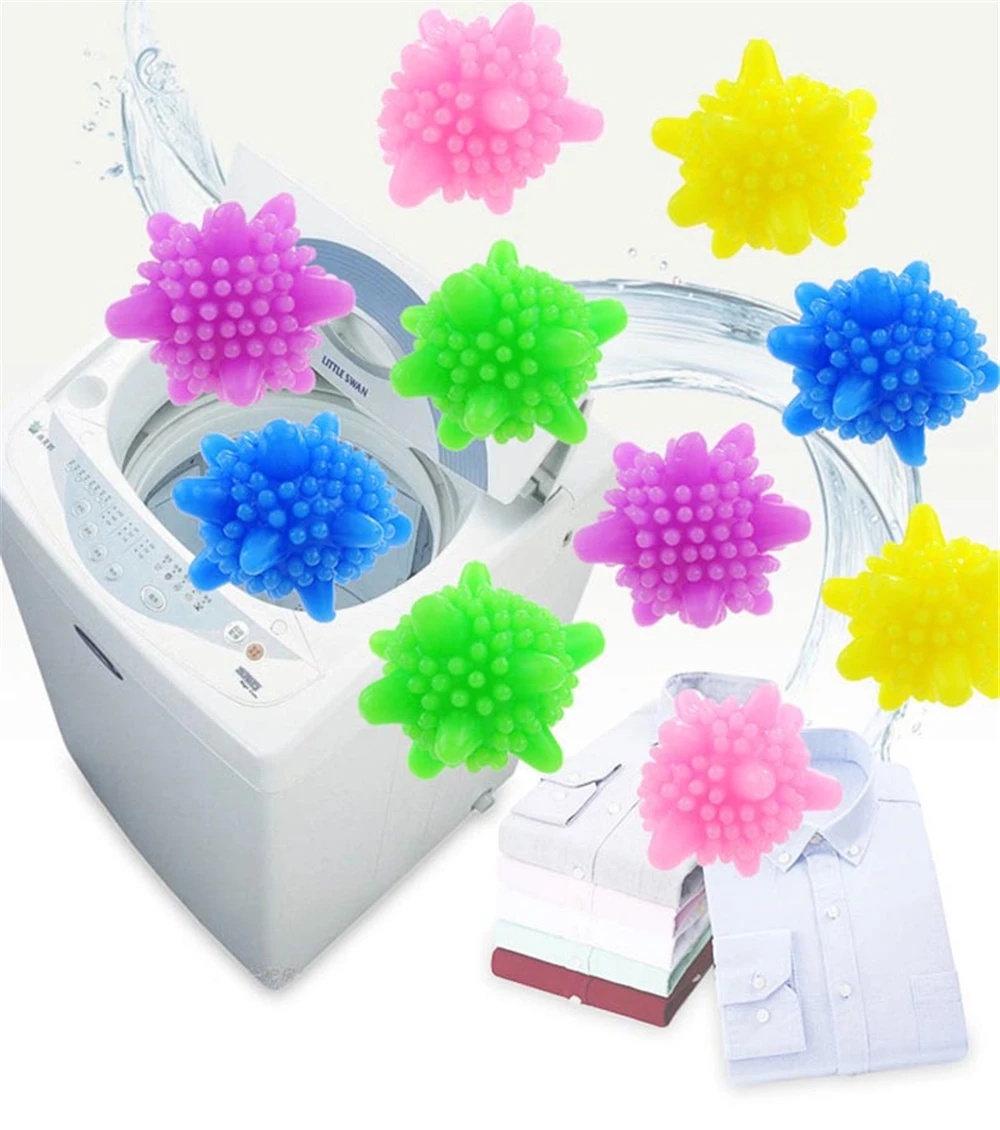 10pcs Reusable Laundry Ball For Household Washing Machine Starfish Solid Cleaning Ball Super Strong Decontamination Laundry Ball