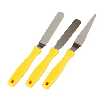 

Ramdom color Chocolate Scraper Cream Small Scraper Cake Decoration Flattening Tool Palette Knife 3pcs set baking tools