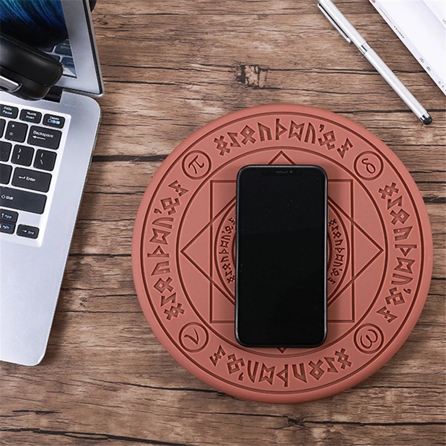 

2019 Magic Circle Wireless Charger Qi Wireless Fast Quick Charging Pad for iPhone X XS 8 Samsung Xiaomi Redmi Huawei Honor Phone