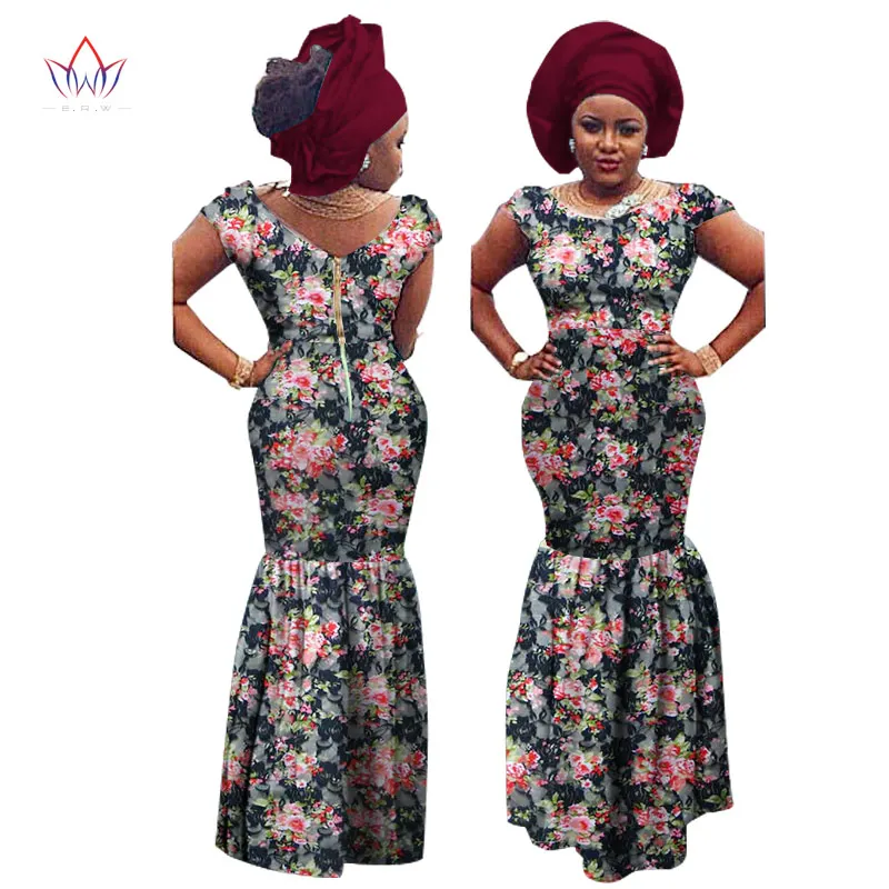 О-образным вырезом Африка платье для Для женщин летние Винтаж длинное-Party-кружева Дашики вышивка Африканский Базен Риш Femme плюс Размеры WY1776