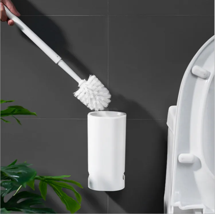 

Diatom Mud Toilet Brush Holder Bathroom Toilet Storage Bowl Brush and Holder Cleaning Set No Smell Wall Mounted Durable Type