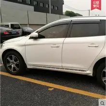 Для volvo s60 s80 xc60 xc90 2014-2016 окно visor vent оттенки солнце дождь дефлектор гвардии навесы автомобилей стайлинг аксессуары 4 шт.