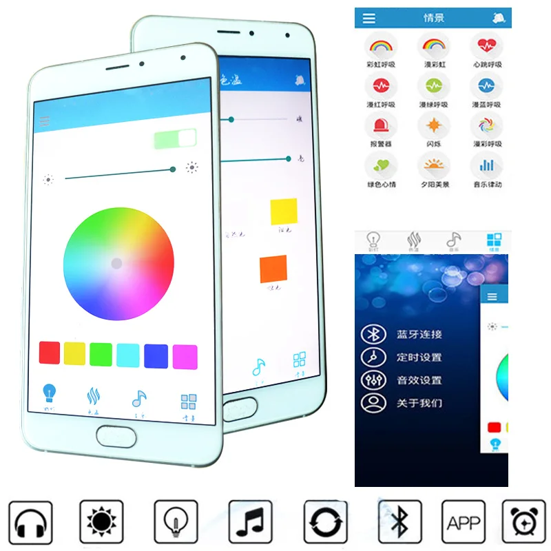 Sala de Estar Quarto das Crianças Luz de Teto App + Remoto Inteligente Bluetooth Moderno Simples Ultra-fino Música Luz Led 14 Luzes de teto