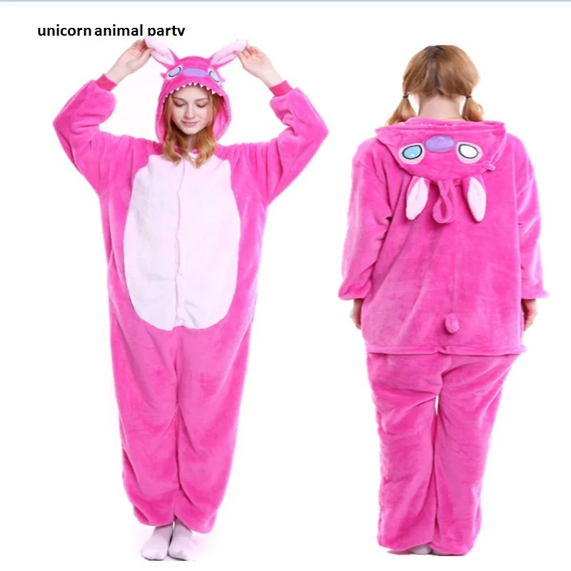 

Kigurums Pink Stitch Onesies Pajamas For Adults Unisex Cartoon Anime Cosplay Costume Cute Animal Cosplay Pyjamas