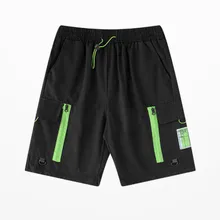 Мужские шорты Карго в японском стиле с карманами, мужские шорты для скейтборда в стиле ретро, панк, хип-хоп