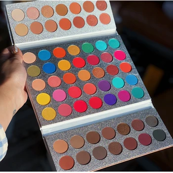 

Beauty Glazed Gorgeours Eyeshadow Makeup Palette Summer Colorful Soft Silky Powder 63Color Nude Matte Glitter Eyeshadow Palette