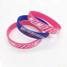 Логотип Браслет на заказ, создать резиновые браслеты онлайн, 100 шт. принять ваш логотип тиснение печать для продвижения подарок браслет